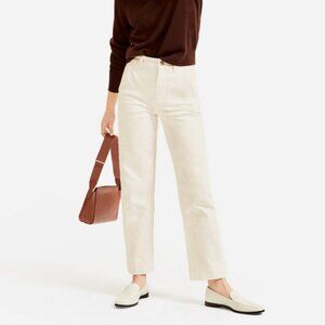 Everlane Straight Leg Crop in Sandstone